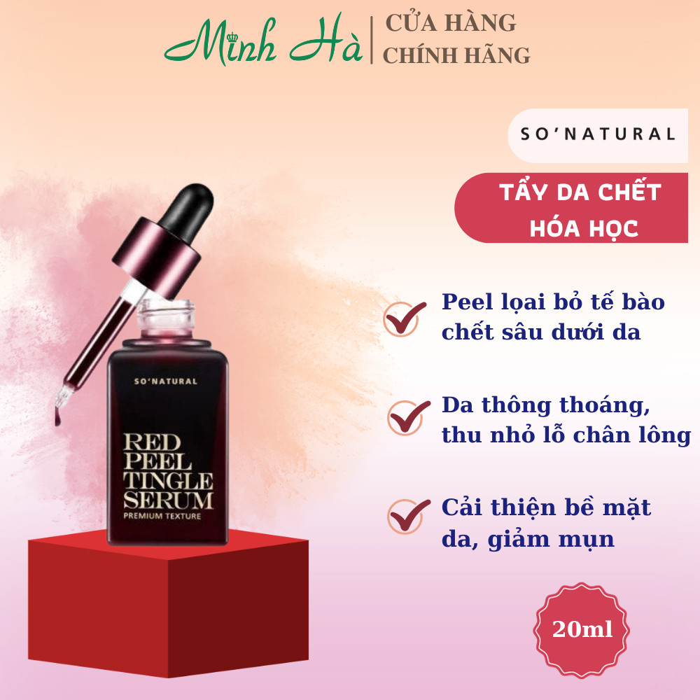 Serum tái tạo phục hồi da Red Peel Tingle 20ml/35ml tẩy tế bào chết hóa học, đẩy mạnh quá trình hồi phục da sau mụn