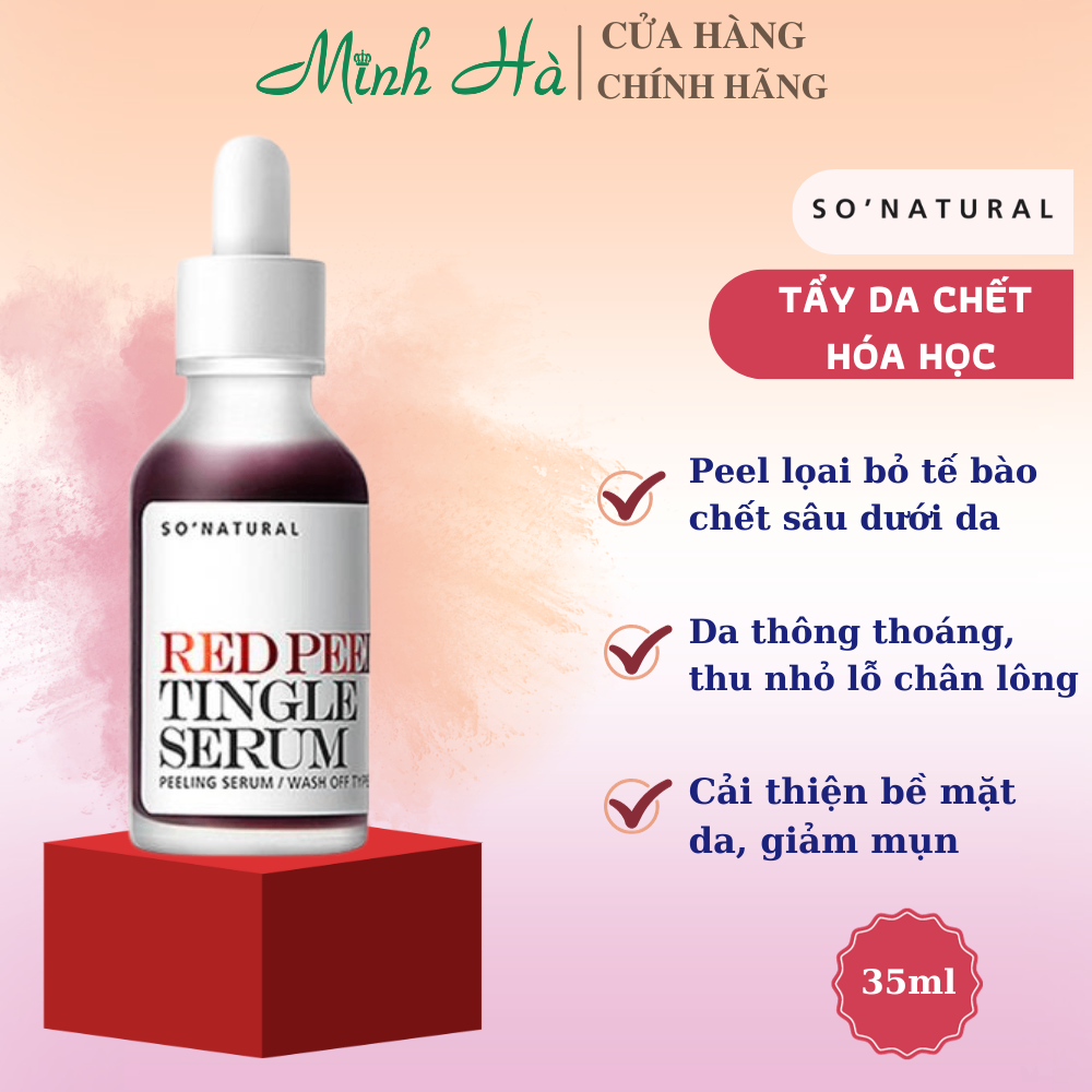Serum tái tạo phục hồi da Red Peel Tingle 20ml/35ml tẩy tế bào chết hóa học, đẩy mạnh quá trình hồi phục da sau mụn