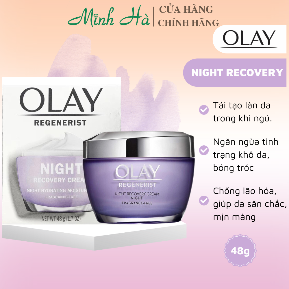 Kem dưỡng da Olay Regenerist Hydrating Moisturizer 48g giúp cấp ẩm, chống lão hóa, sáng da