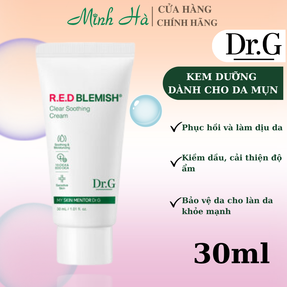 Kem dưỡng Dr.G Red Blemish Cream 70/100ml làm dịu phục hồi da