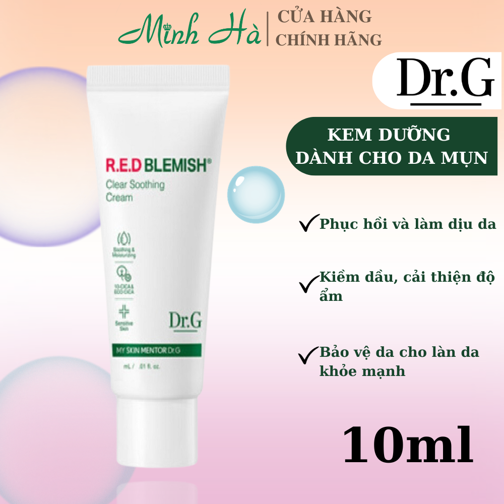 Kem dưỡng Dr.G Red Blemish Cream 70/100ml làm dịu phục hồi da