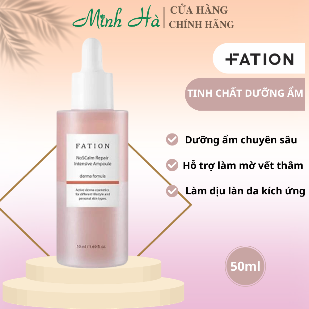 Tinh chất dưỡng ẩm FATION NoSCalm Repair Intensive Ampoule 50ml làm dịu phục hồi da