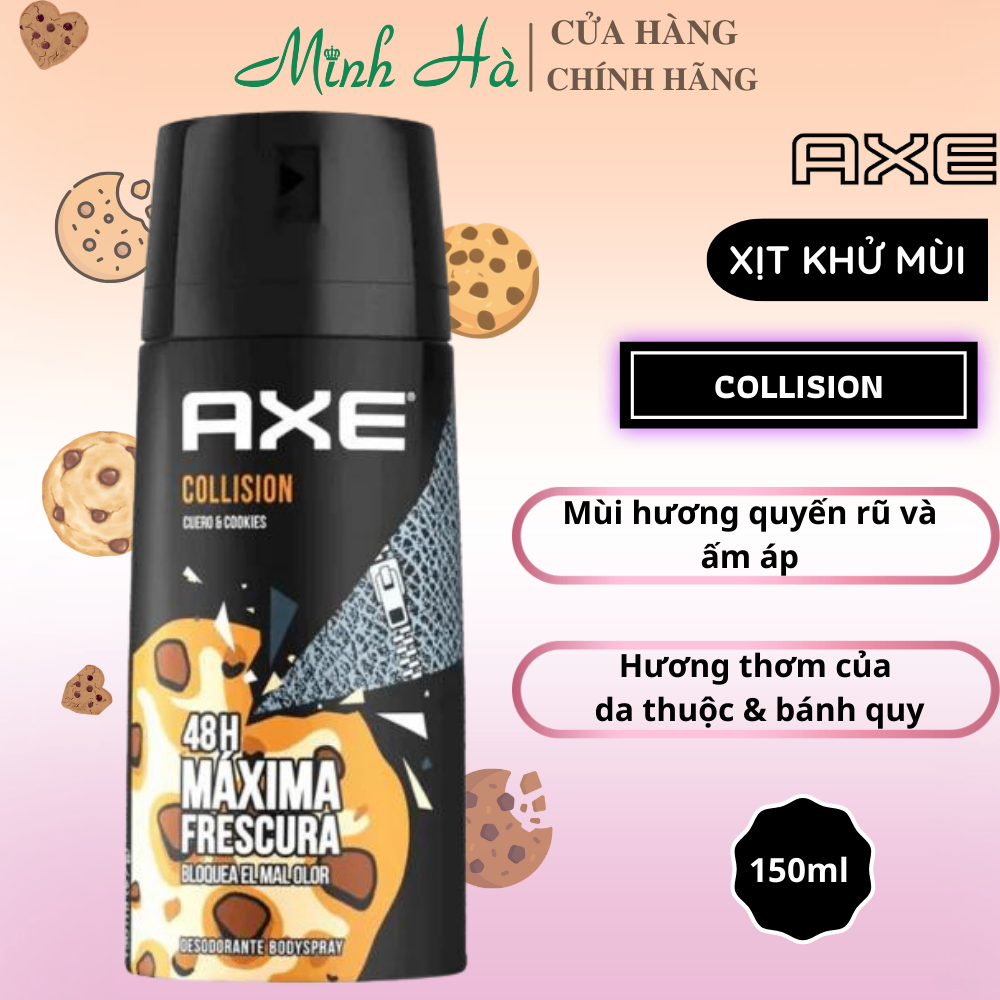 Xịt khử mùi nam AXE 48H 150ml các loại hương thơm lôi cuốn tự tin