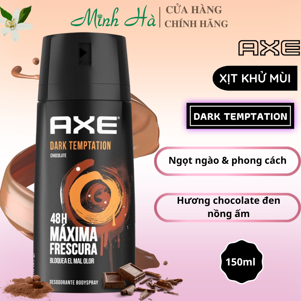 Xịt khử mùi nam AXE 48H 150ml các loại hương thơm lôi cuốn tự tin