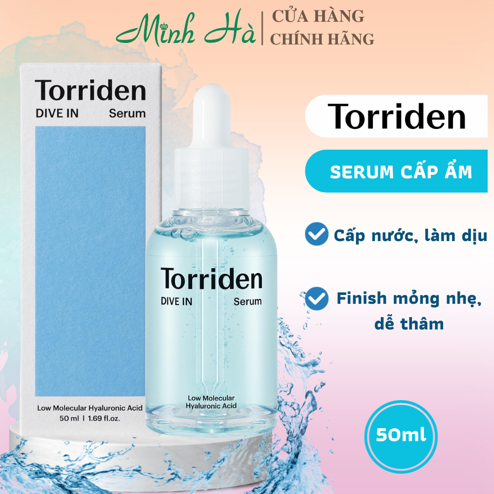 Tinh Chất Dưỡng Âm Torriden Dive-In Low Molecular Hyaluronic Acid Serum 50ml