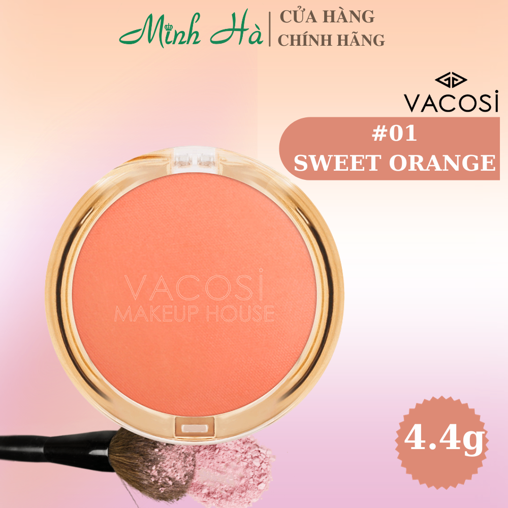 Phấn má hồng Vacosi VP08 Lolipop Blush Powder 5g chất phấn mịn dễ tán