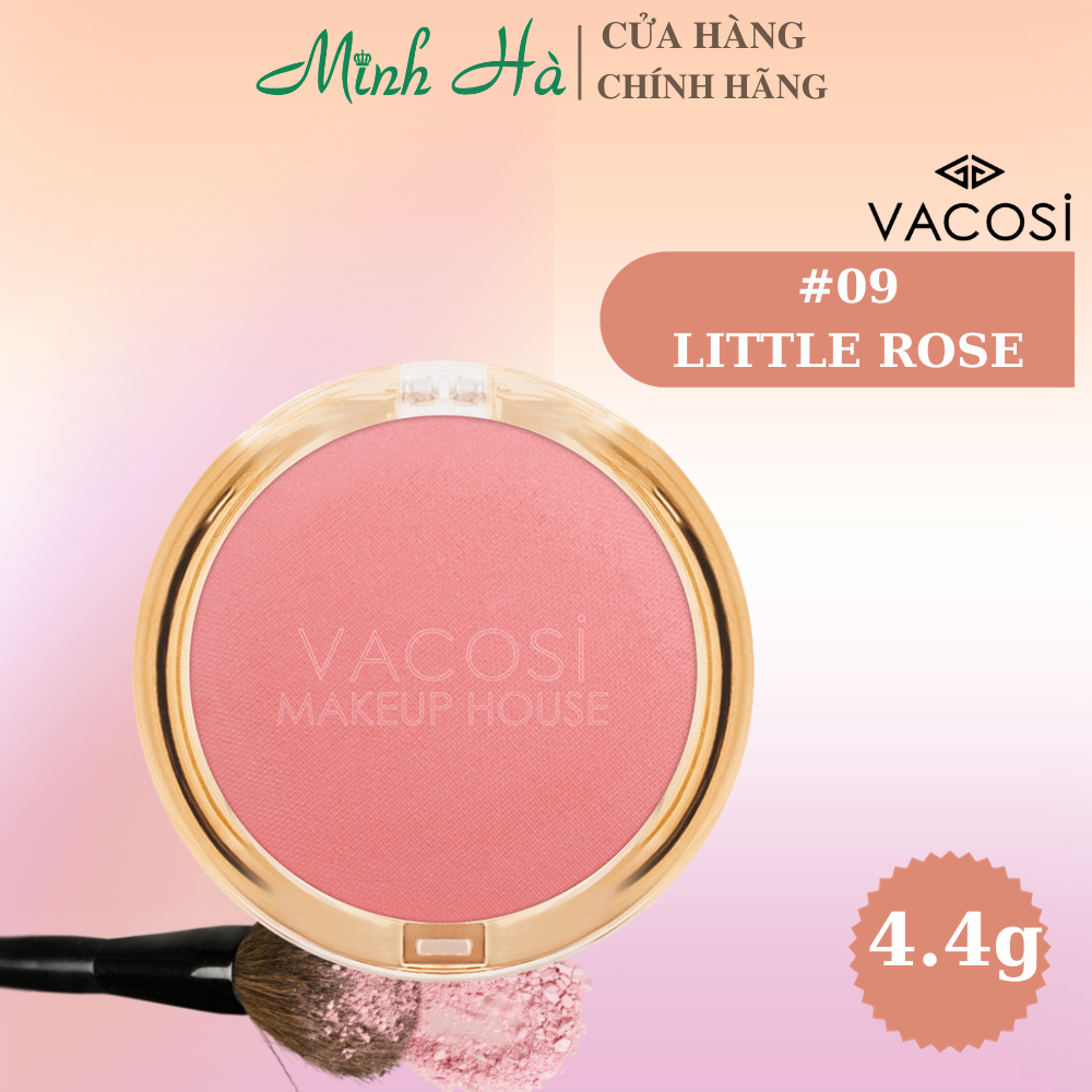Phấn má hồng Vacosi VP08 Lolipop Blush Powder 5g chất phấn mịn dễ tán