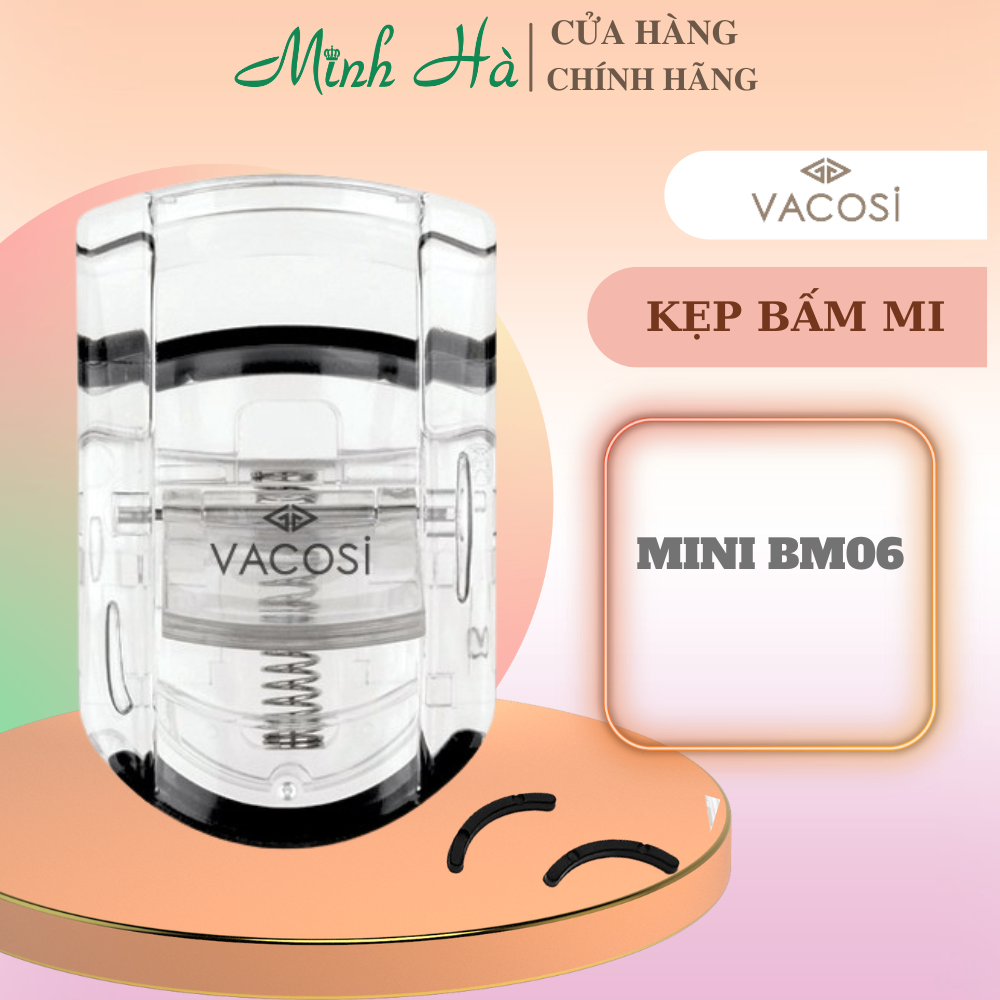 Bấm mi Vacosi giúp uốn cong mi tự nhiên, cuốn hút mà không bị gãy mi