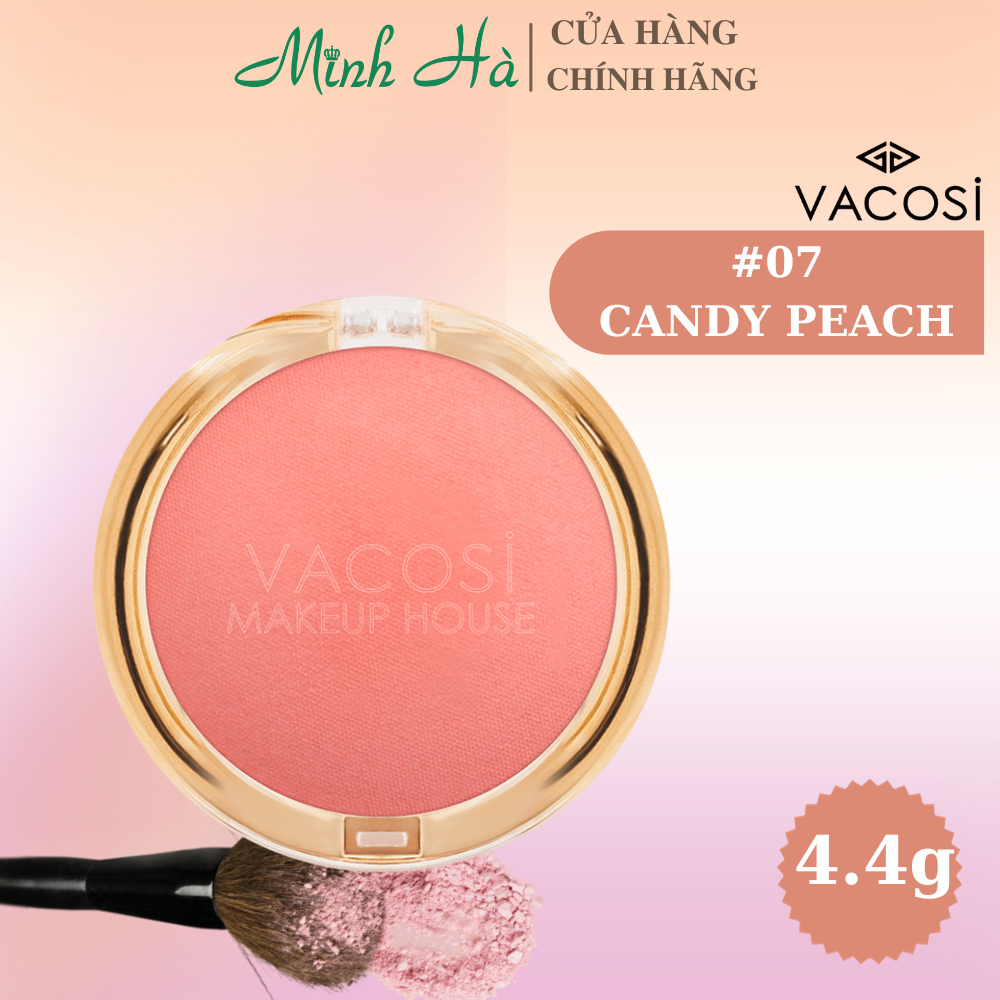 Phấn má hồng Vacosi VP08 Lolipop Blush Powder 5g chất phấn mịn dễ tán