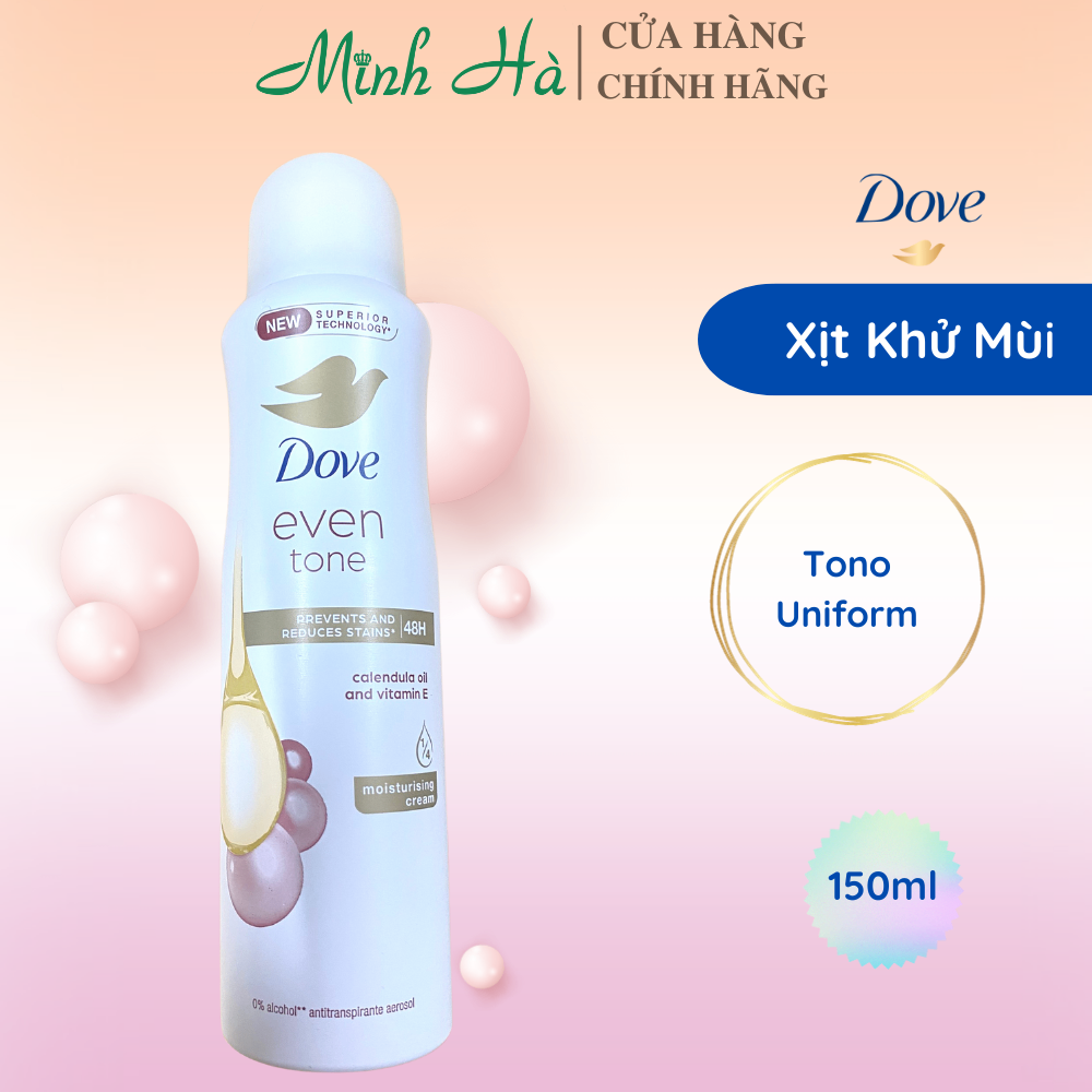 Xịt khử mùi Dove 150ml các loại khử mùi giúp làn da dưới cánh tay trắng mịn màng