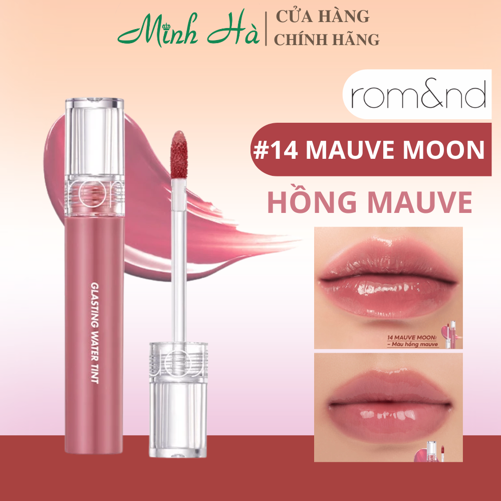 Son tint nước Romand Glasting Water Tint 4g siêu lì lâu trôi