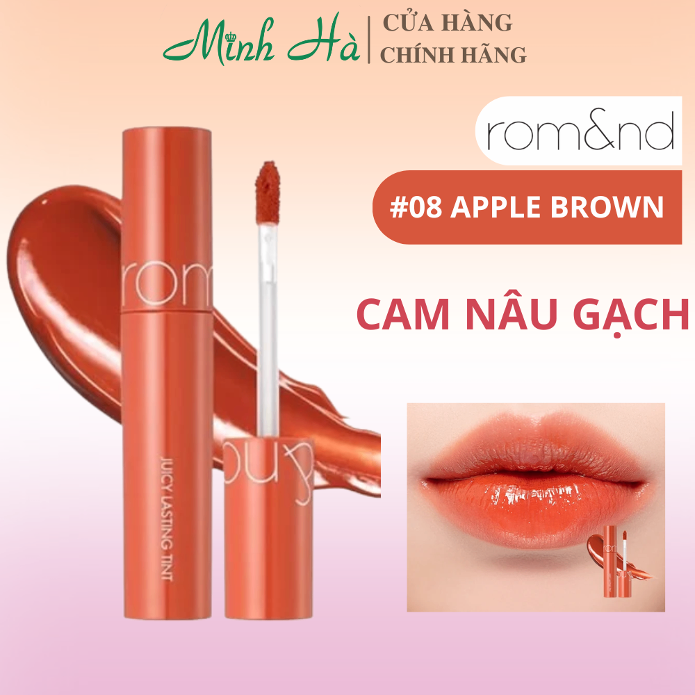 Son tint lì Romand Juicy Lasting Tint 5.5g độ bám màu cao lên màu đẹp