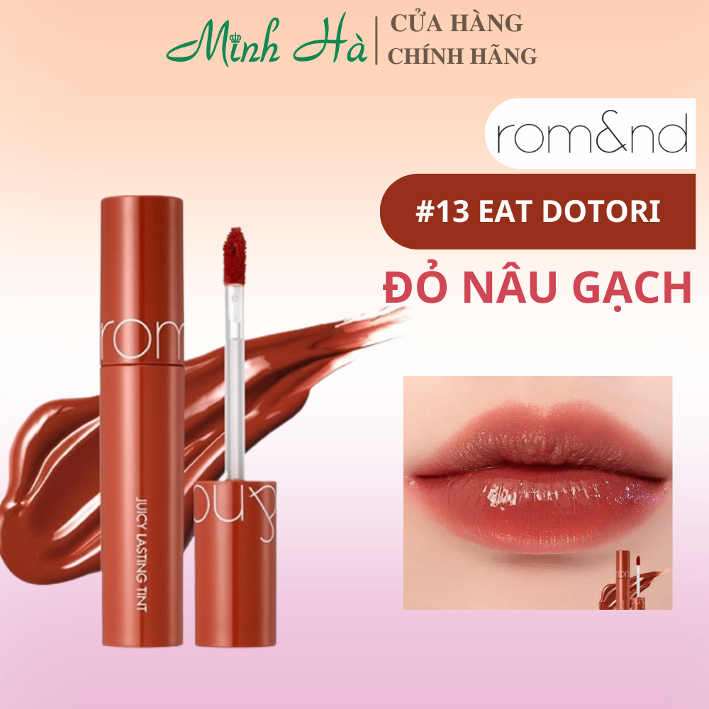 Son tint lì Romand Juicy Lasting Tint 5.5g độ bám màu cao lên màu đẹp