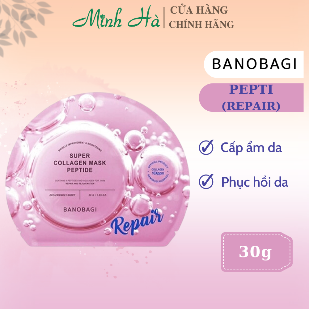Mặt nạ giấy dưỡng da Banobagi Super Collagen Mask 30g giúp cấp ẩm, dịu da