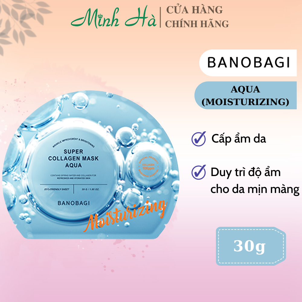 Mặt nạ giấy dưỡng da Banobagi Super Collagen Mask 30g giúp cấp ẩm, dịu da