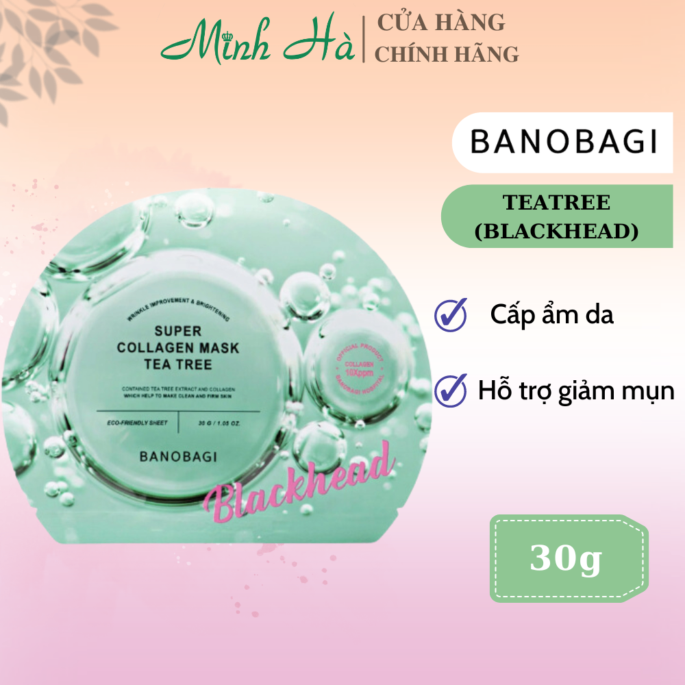 Mặt nạ giấy dưỡng da Banobagi Super Collagen Mask 30g giúp cấp ẩm, dịu da