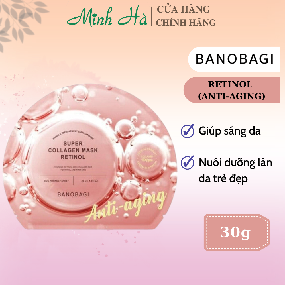Mặt nạ giấy dưỡng da Banobagi Super Collagen Mask 30g giúp cấp ẩm, dịu da