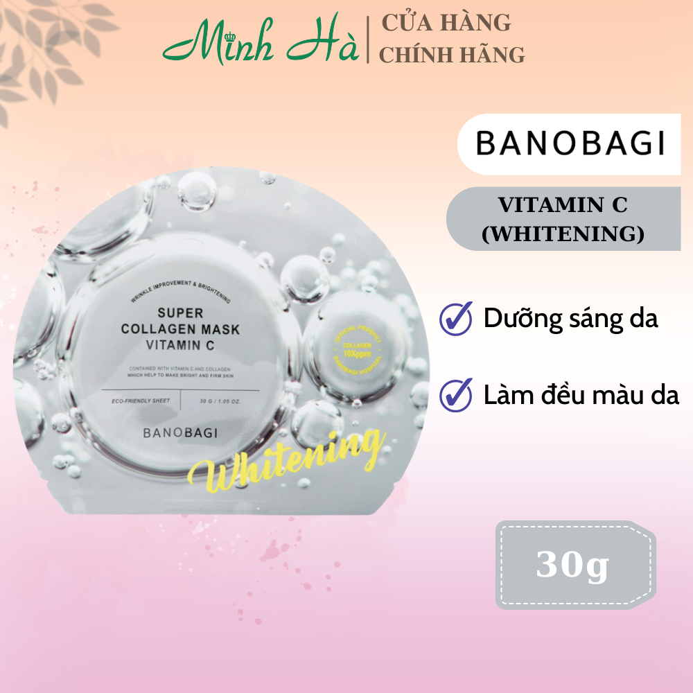 Mặt nạ giấy dưỡng da Banobagi Super Collagen Mask 30g giúp cấp ẩm, dịu da