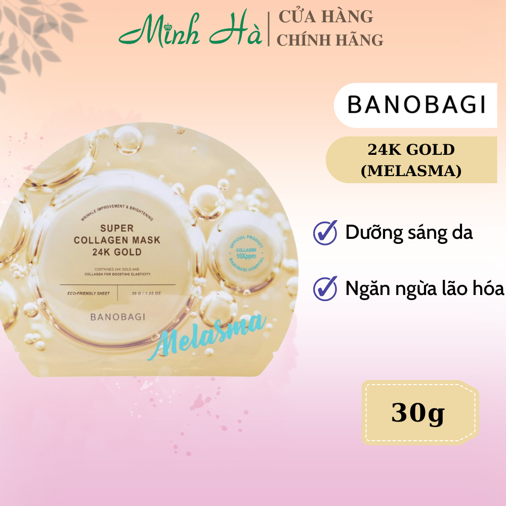 Mặt nạ giấy dưỡng da Banobagi Super Collagen Mask 30g giúp cấp ẩm, dịu da