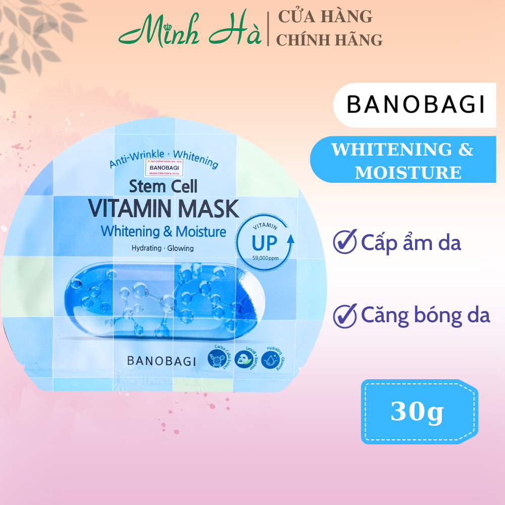 Mặt nạ dưỡng da cao cấp Banobagi Stem Cell Vitamin Mask 30g dưỡng ẩm, dưỡng trắng da
