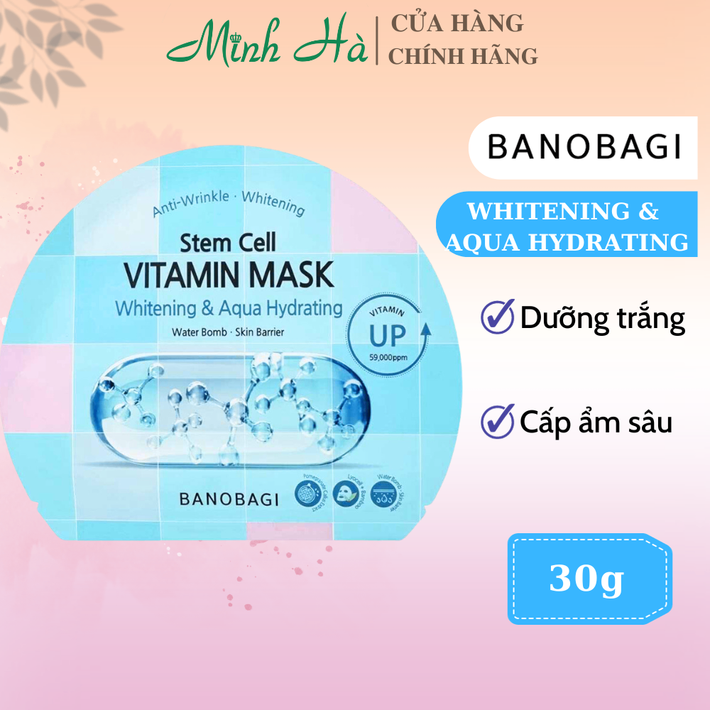Mặt nạ dưỡng da cao cấp Banobagi Stem Cell Vitamin Mask 30g dưỡng ẩm, dưỡng trắng da