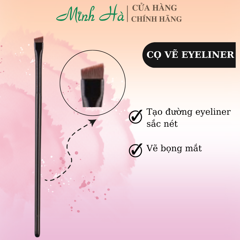 Cọ tém xéo vẽ chân mày, kẻ eyeliner Nội địa Trung chuyên dành cho makeup