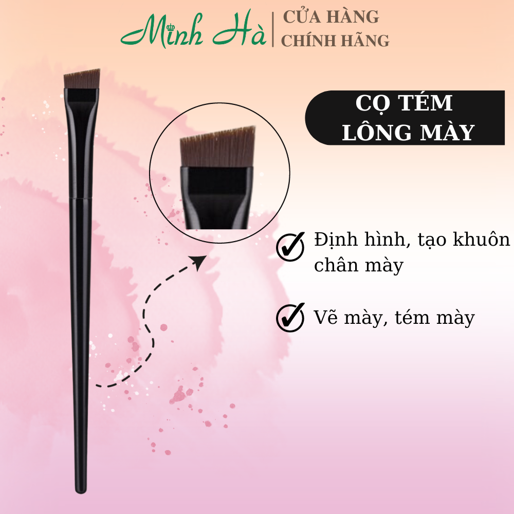 Cọ tém xéo vẽ chân mày, kẻ eyeliner Nội địa Trung chuyên dành cho makeup