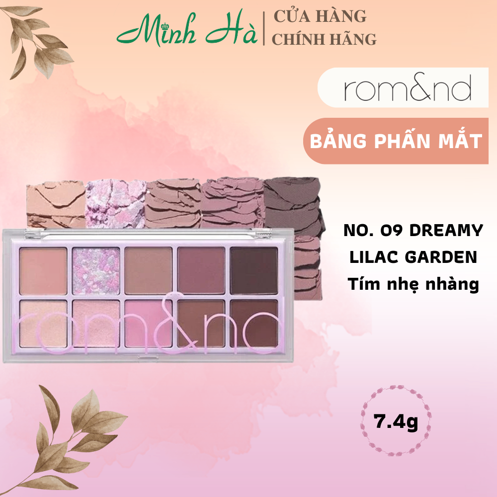 Bảng phấn mắt 10 ô Romand Better Than Eye Palette 7.4g siêu lấp lánh