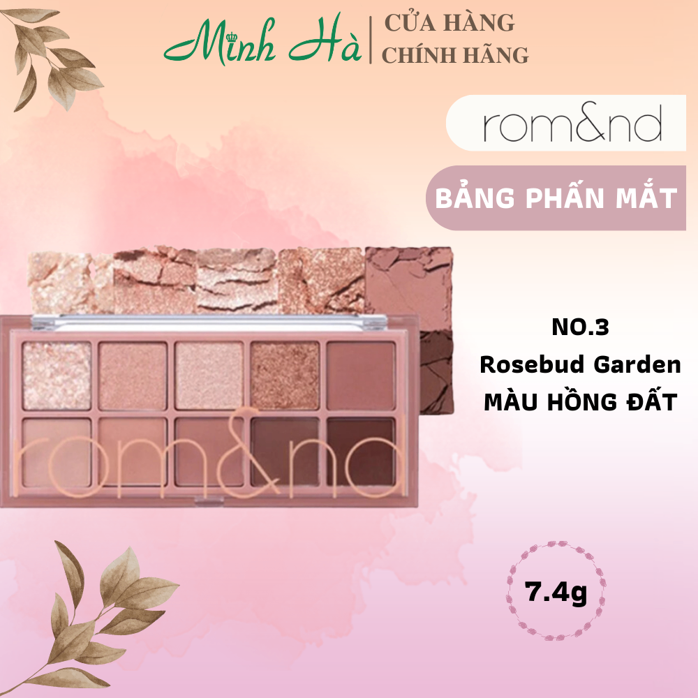 Bảng phấn mắt 10 ô Romand Better Than Eye Palette 7.4g siêu lấp lánh