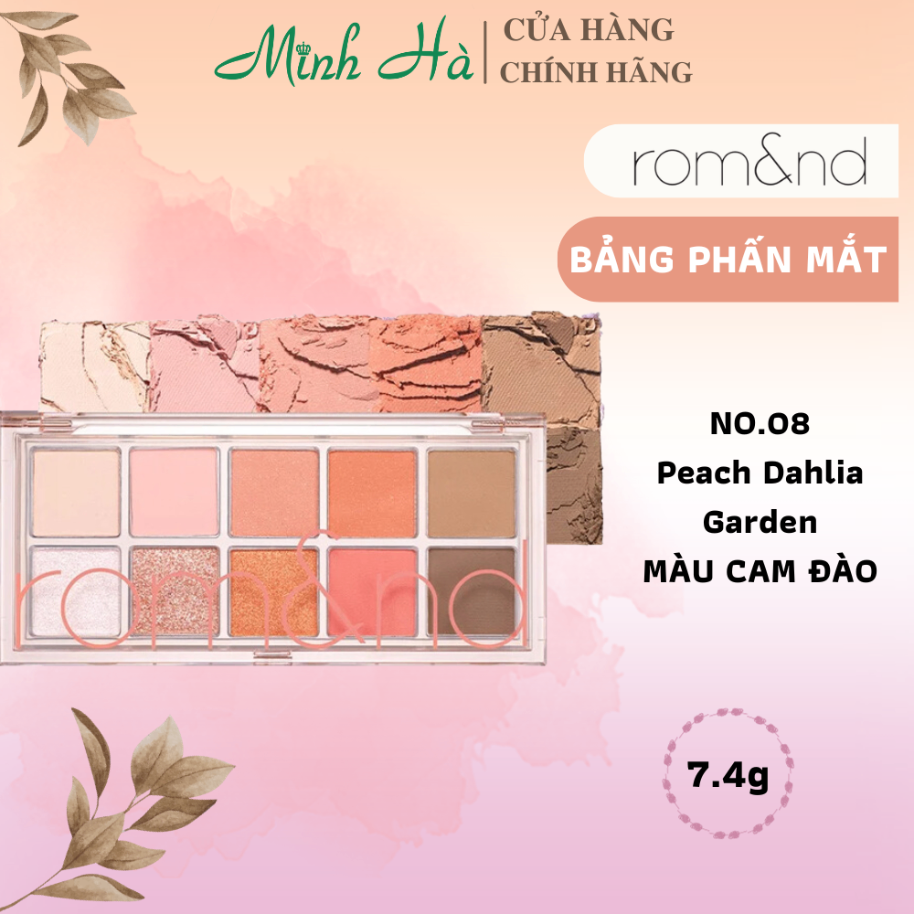 Bảng phấn mắt 10 ô Romand Better Than Eye Palette 7.4g siêu lấp lánh