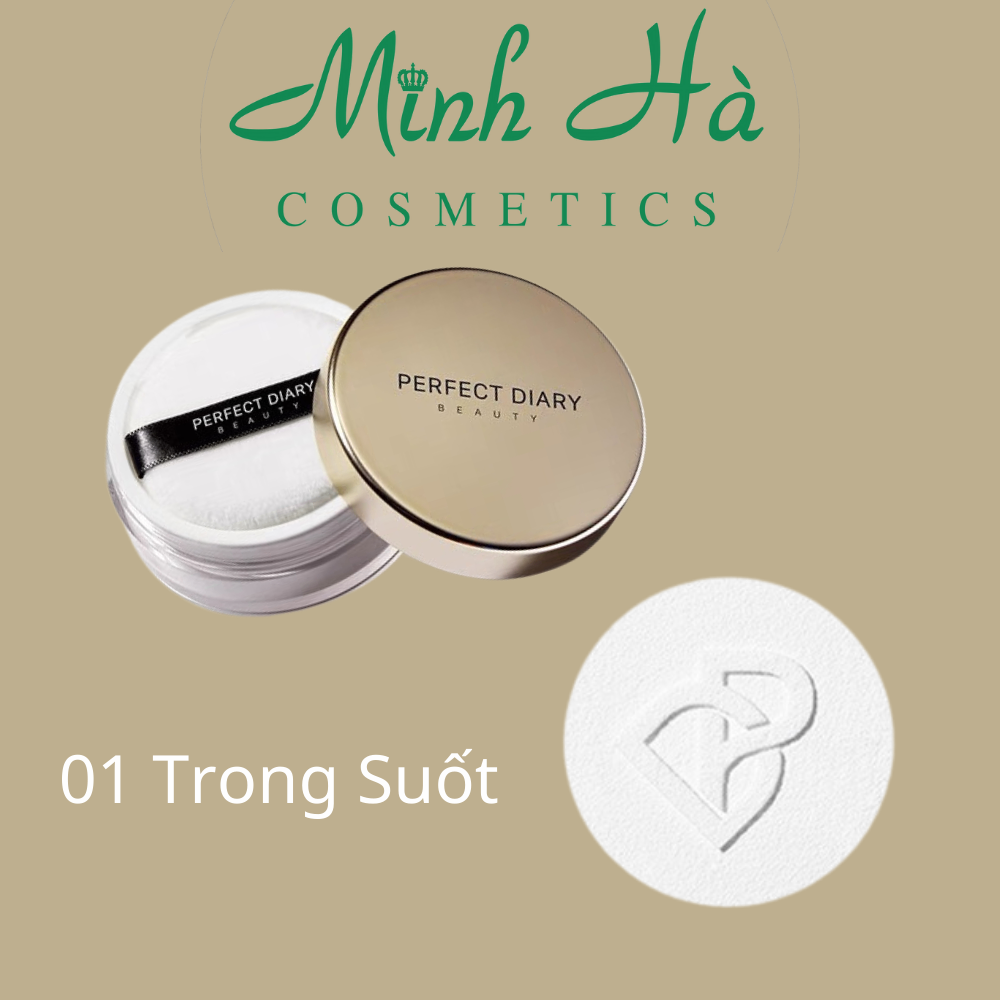 Phấn phủ Perfect Diary Weightless Soft Velvet Blurring Loose Powder 7g kiềm dầu nâng tone nhẹ tự nhiên