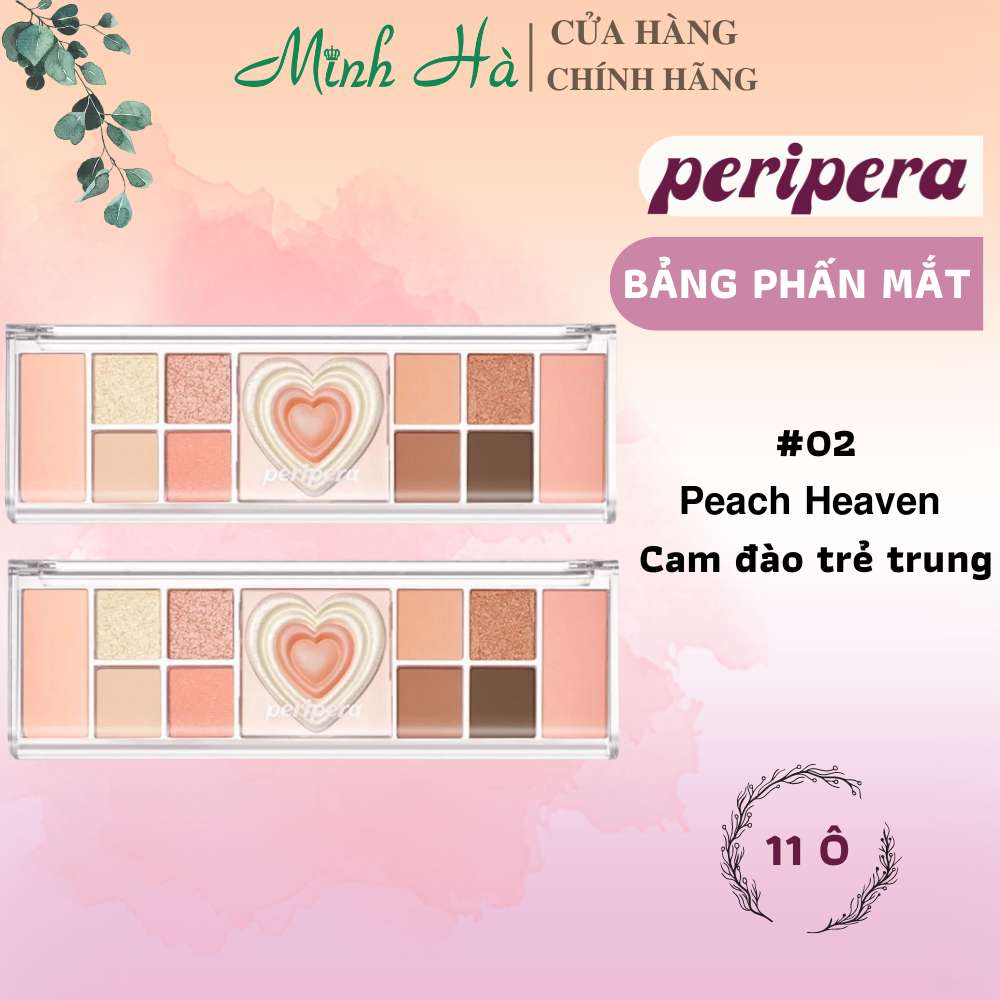 Bảng phấn mắt 11 ô Peripera All Take Mood Like Palette 20g lên màu chuẩn lâu trôi