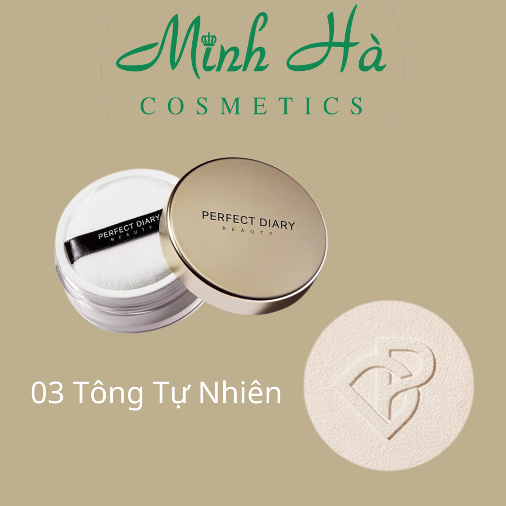 Phấn phủ Perfect Diary Weightless Soft Velvet Blurring Loose Powder 7g kiềm dầu nâng tone nhẹ tự nhiên