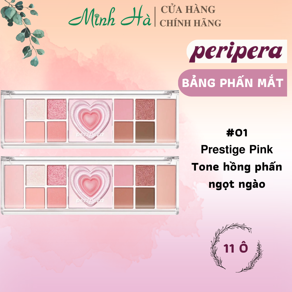 Bảng phấn mắt 11 ô Peripera All Take Mood Like Palette 20g lên màu chuẩn lâu trôi