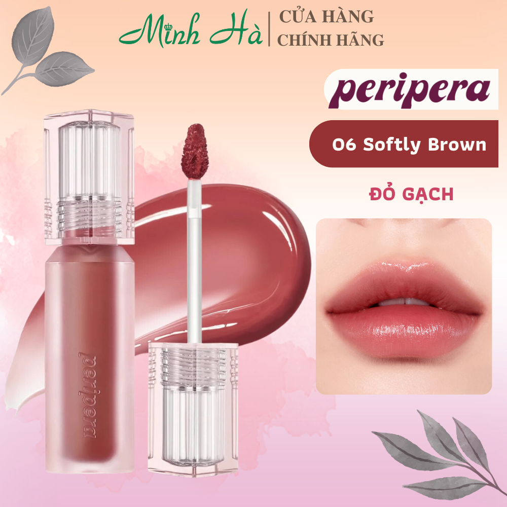 Son tint bóng Peripera Water Bare Tint 3.7g cho đôi môi căng mọng