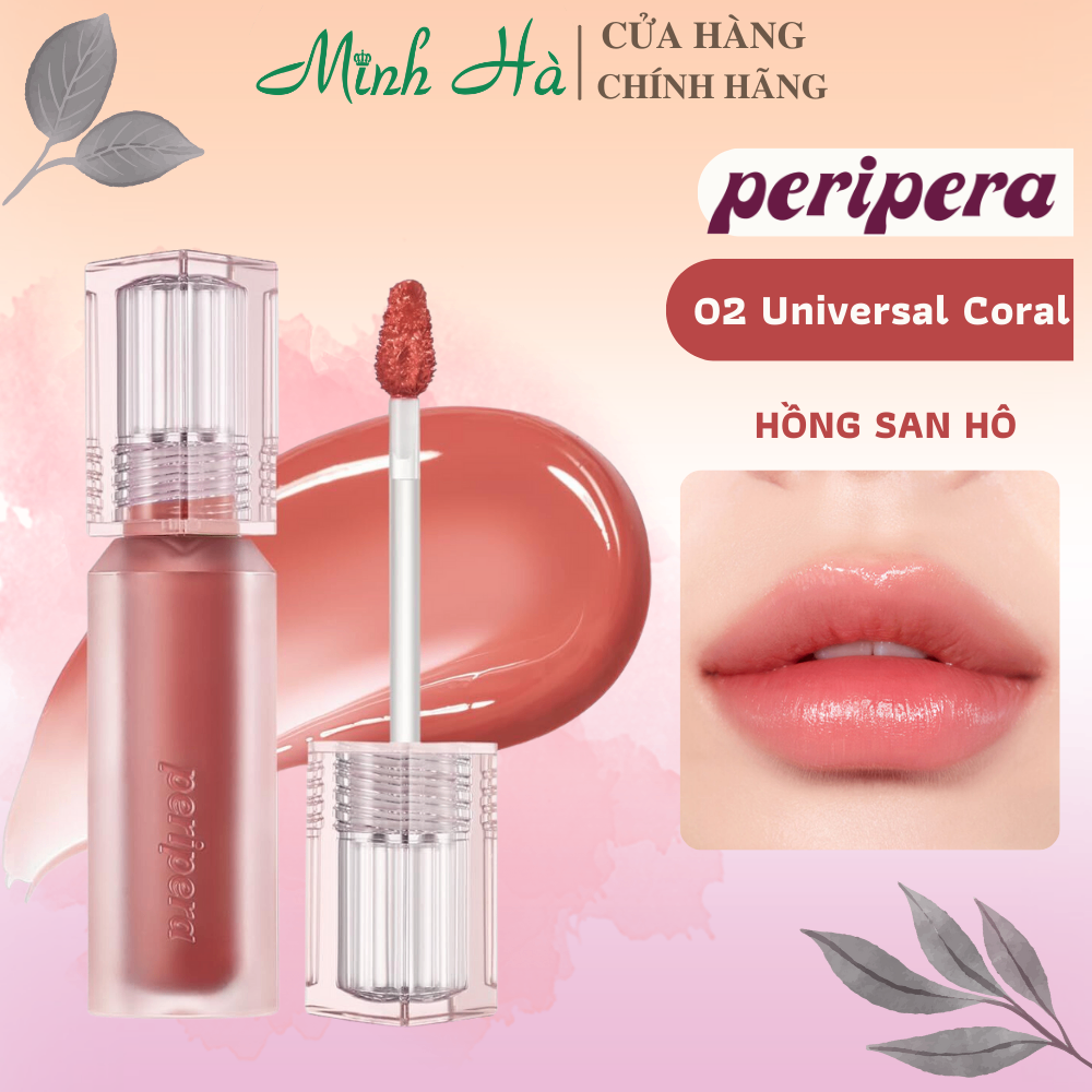 Son tint bóng Peripera Water Bare Tint 3.7g cho đôi môi căng mọng