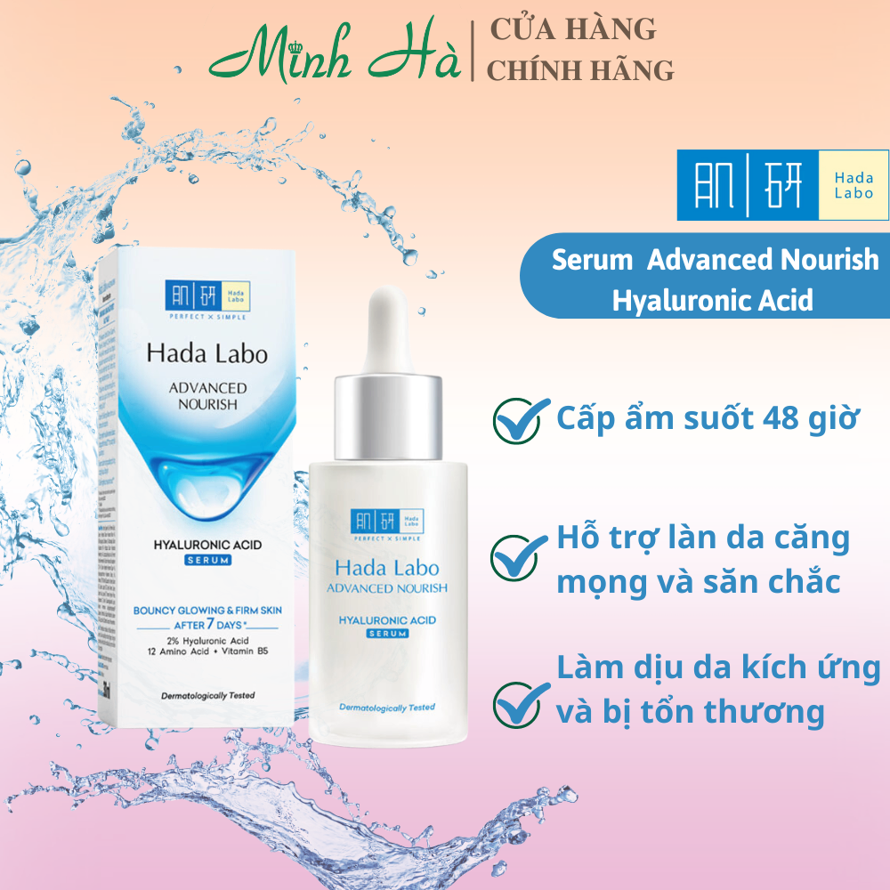 Serum Hada Labo Advanced Nourish Hyaluronic Acid 30ml cấp ẩm làm dịu da