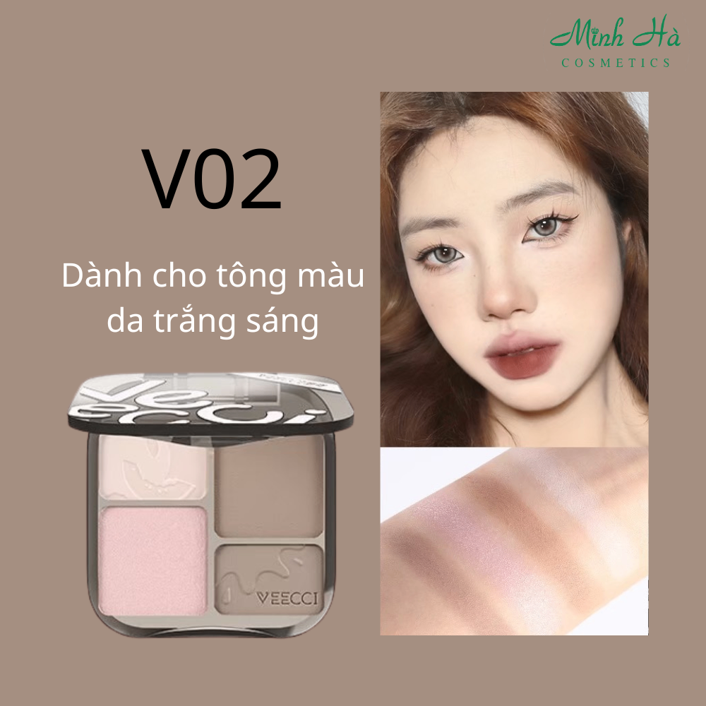 Phấn tạo khối và bắt sáng VEECCI 10g lâu trôi kháng nước