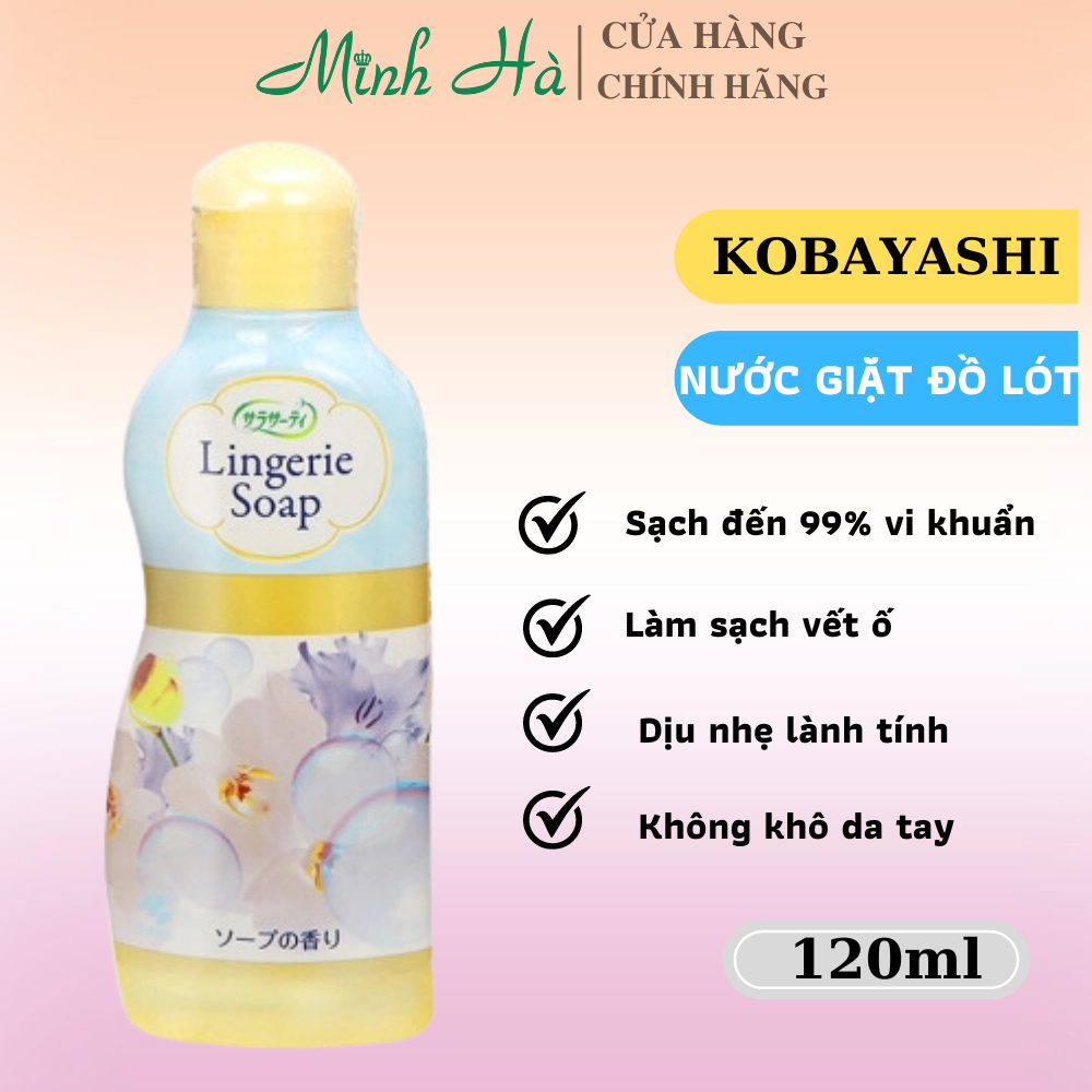 Nước giặt đồ lót Lingerie Soap 120ml an toàn và dịu nhẹ