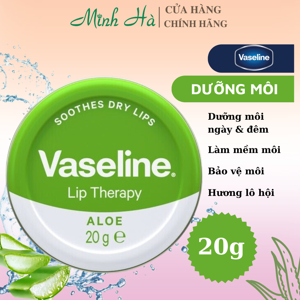 Dưỡng môi Vaseline lip therapy rosy lips 20g cho môi mềm mịn