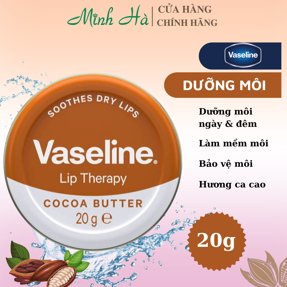 Dưỡng môi Vaseline lip therapy rosy lips 20g cho môi mềm mịn