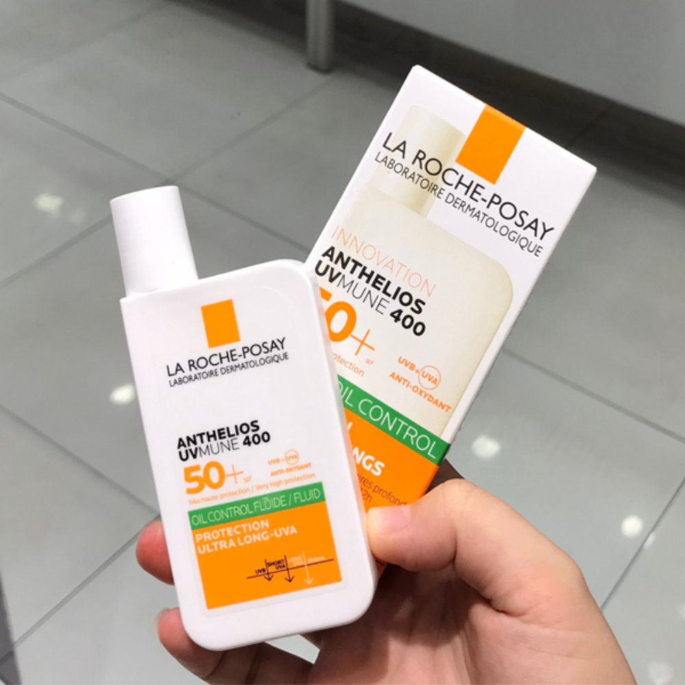 Sữa chống nắng La roche Posay Anthelios UVmune 400 Oil Control Fluid SPF 50+ PA++++ 50ml bảo vệ da ngăn chặn lão hóa