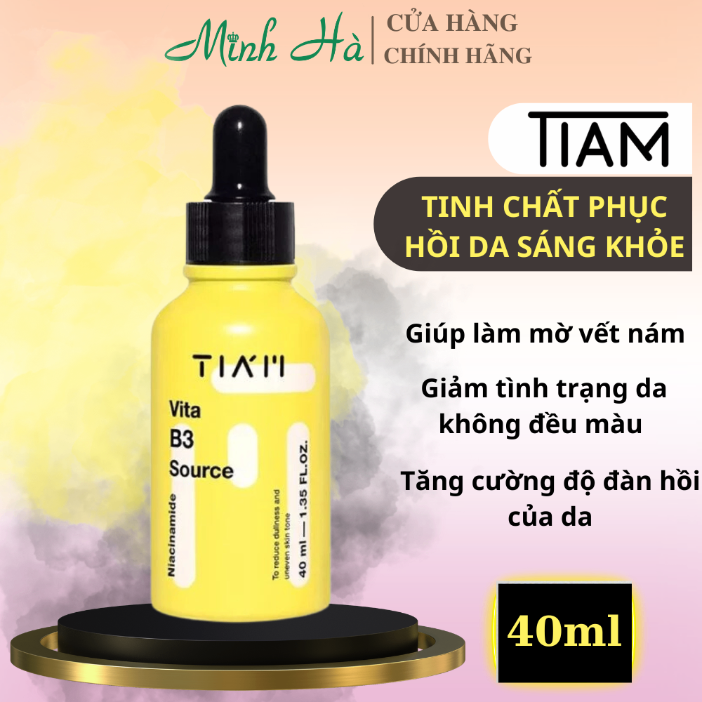 Serum dưỡng trắng Tiam Vita B3 Source 40ml phục hồi làm đều màu da