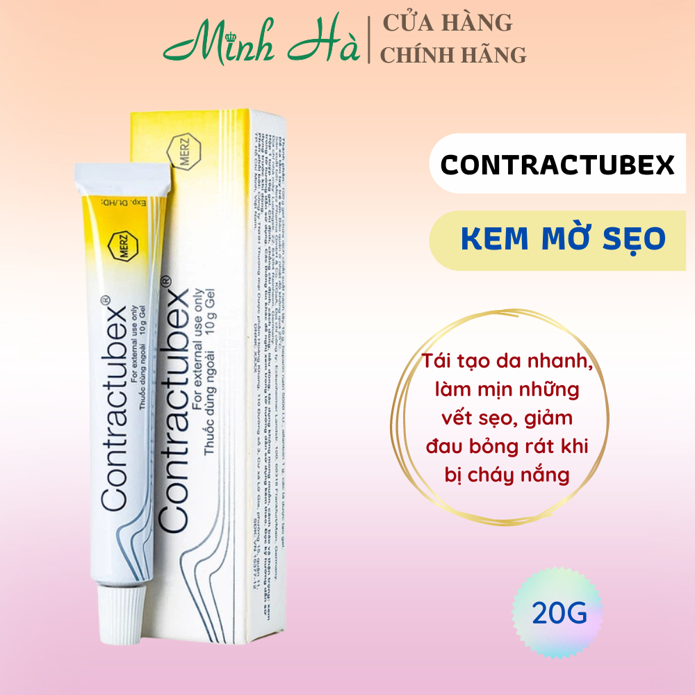 Kem giảm sẹo Contractubex 20g giảm sẹo, mềm mịn da, làm mờ vết thâm