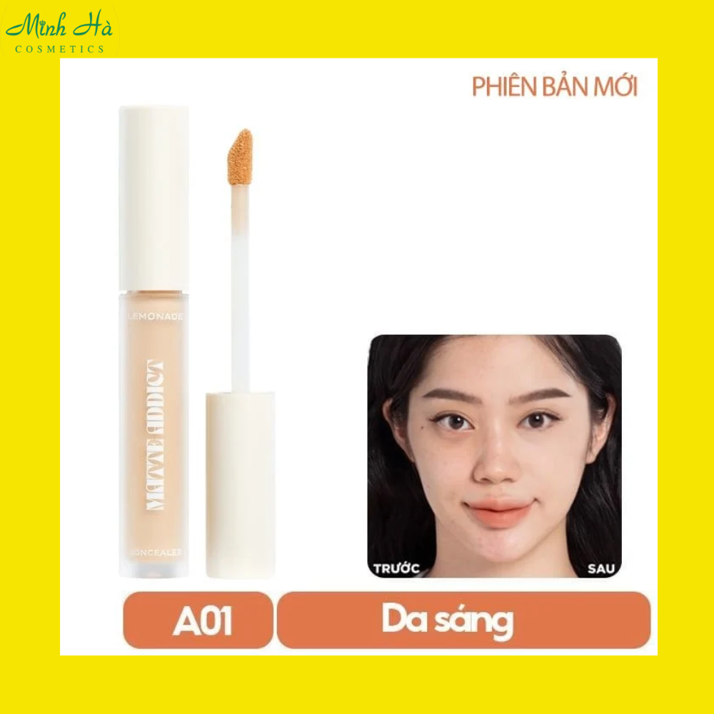Kem che khuyết điểm Lemonade Matte Addict Concealer 3g kiềm dầu bên màu