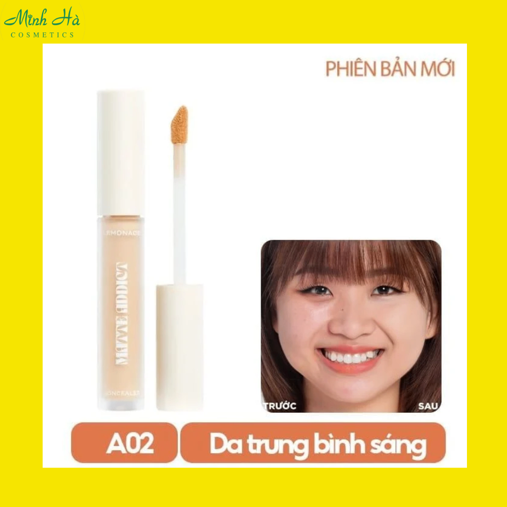 Kem che khuyết điểm Lemonade Matte Addict Concealer 3g kiềm dầu bên màu