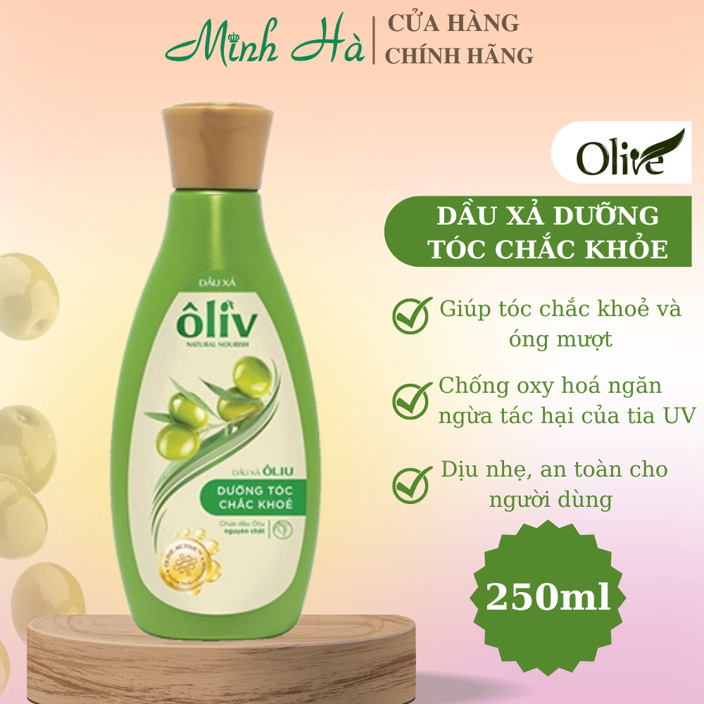 Bộ đôi dầu gội - xả Ôliv 250/650ml dưỡng tóc chắc khỏe