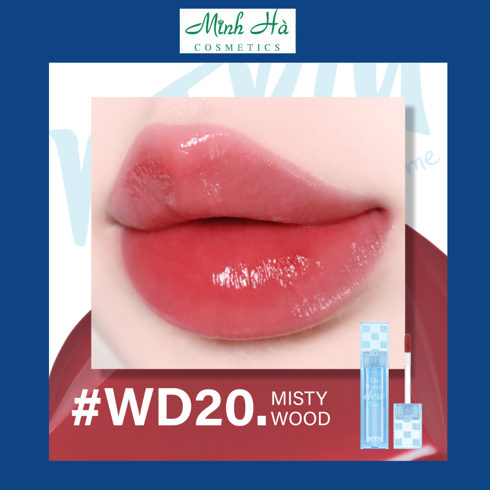Son bóng Merzy The Watery Dew Tint 4g trong trẻo giúp đôi môi thêm căng mọng