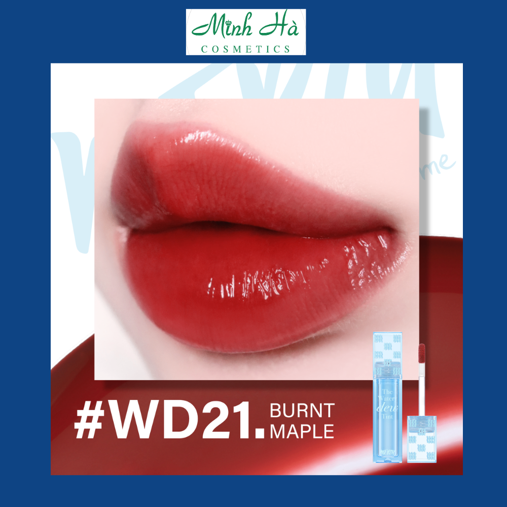 Son bóng Merzy The Watery Dew Tint 4g trong trẻo giúp đôi môi thêm căng mọng