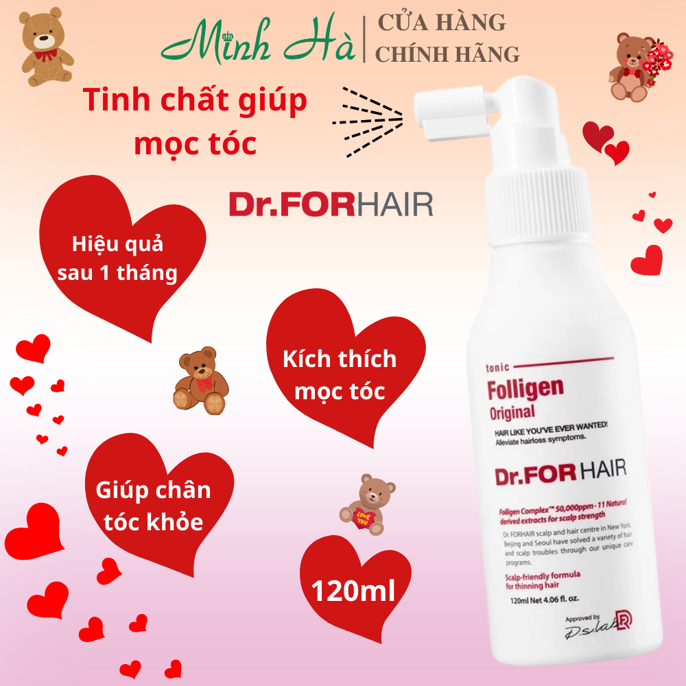 Tinh chất giúp mọc tóc Dr.ForHair Tonic 120ml giúp tóc chắc khỏe, giảm gãy rụng
